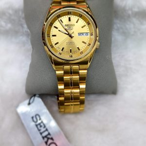 SEIKO 5 21 jewels Gold Tone Automatic Dial Men's Watch made in Japan