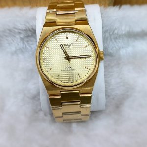 Tissot PRX Slim Men Gold Wrist Watch