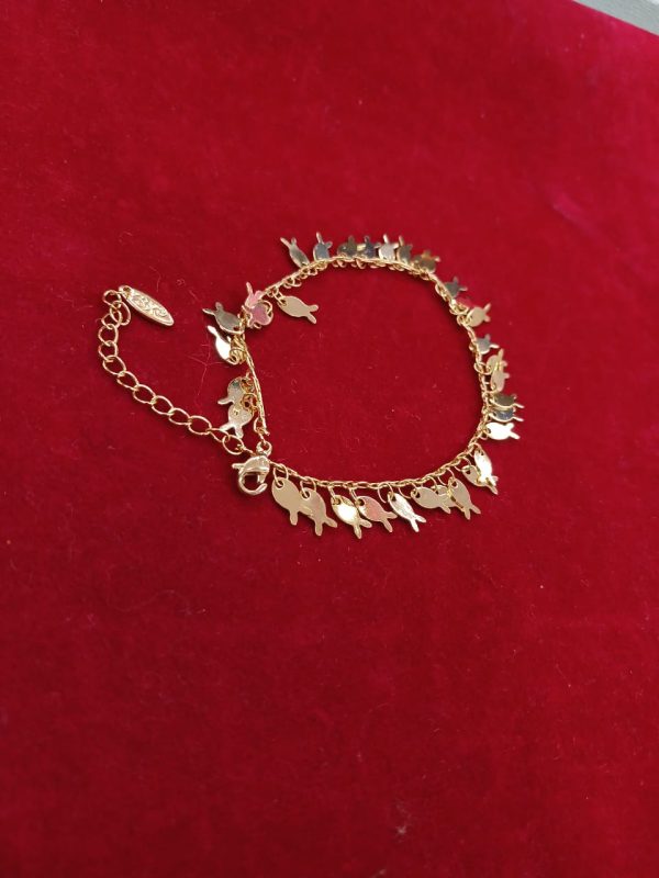 Gold Plated Lovely Small Fish Anklet