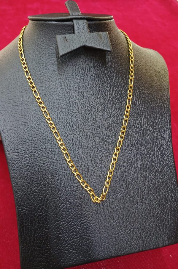 Fashion Italian Men's Yellow Gold Colour Link Chain Necklace