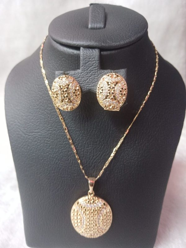 Luxury Finely Disco Ball Necklace Earrings Sets for Women