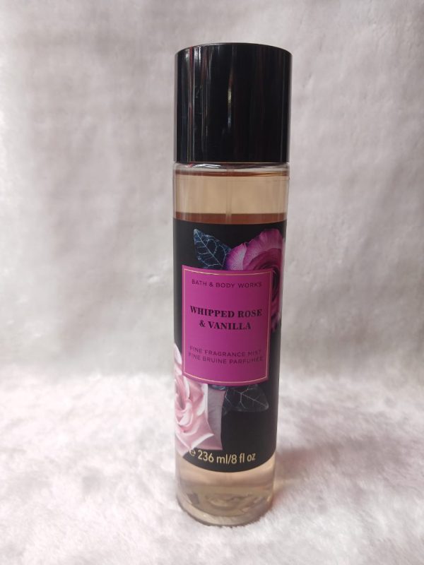 BATH AND BODY WORKS - WHIPPED ROSE & VANILLA - FINE FRAGRANCE MIST - 8 FL OZ