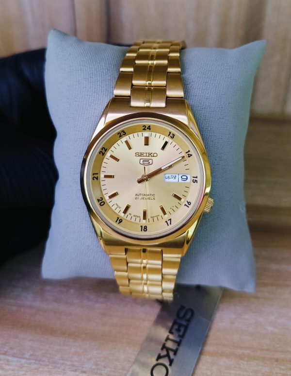 Seiko 5 Gold Watch