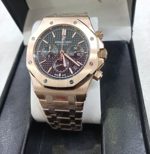 Audemars Piguet Royal Oak Chronograph unisex watch Rose Gold.