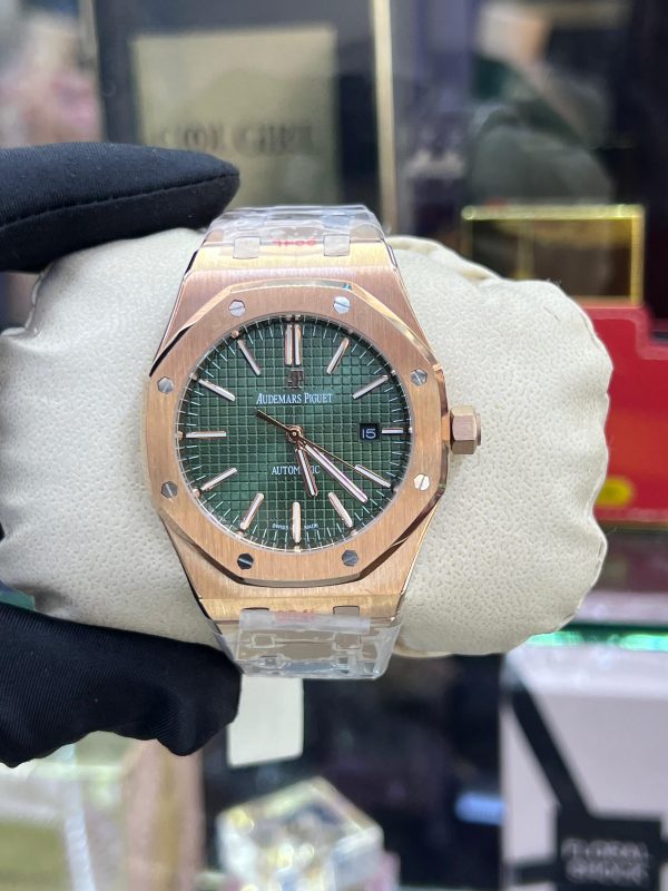 Audemars Piguet Royal Oak Green Dial Rose Gold Selfwinding