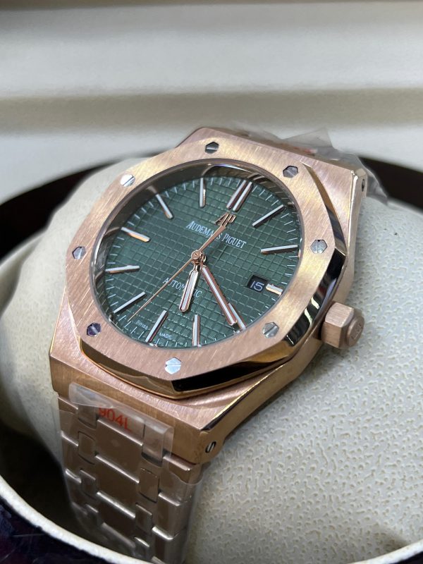 Audemars Piguet Royal Oak Green Dial Rose Gold Selfwinding - Image 3