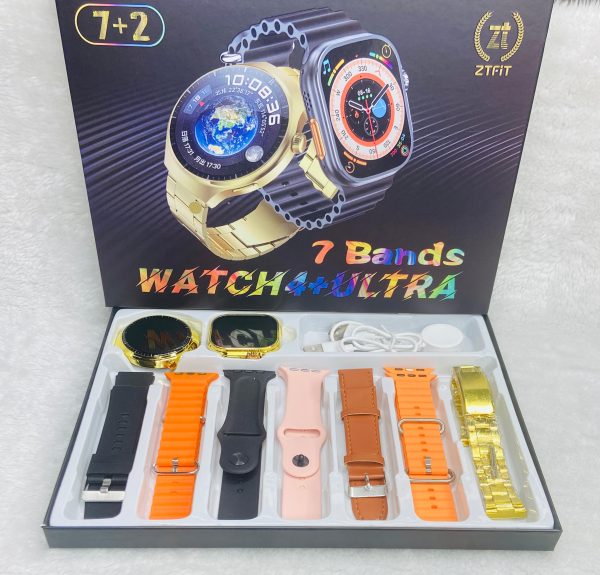 ZTFiT Watch 4+ Ultra – 7-in-1 Luxury Smartwatch Set