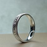925 Sterling Silver Wedding Ring – Classic Engraved Band for Him or Her