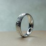 925 Sterling Silver Wedding Ring – Classic Engraved Band for Him or Her