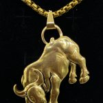 Bold Gold Buffalo Bull Chain