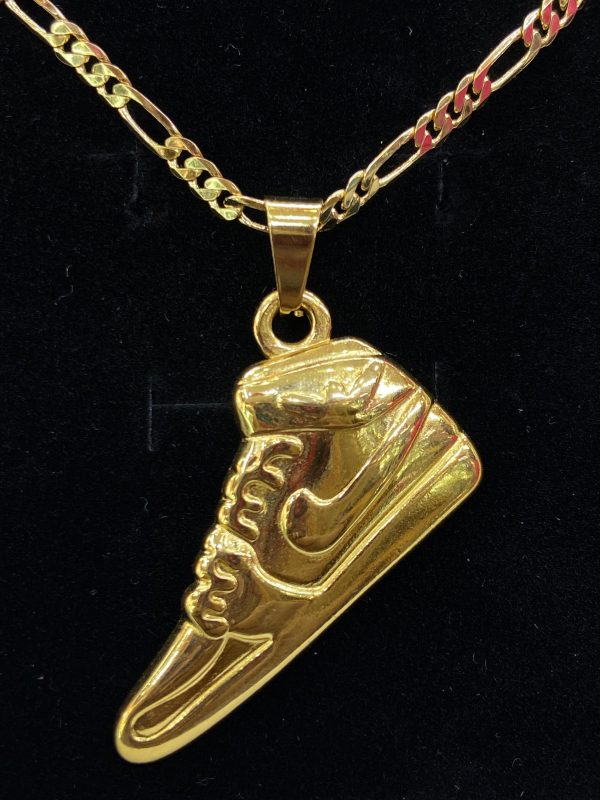 Gold Sneaker Pendant Chain