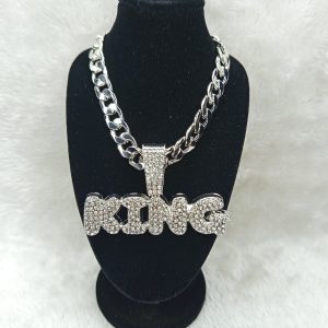 KING Pendant Cuban Chain