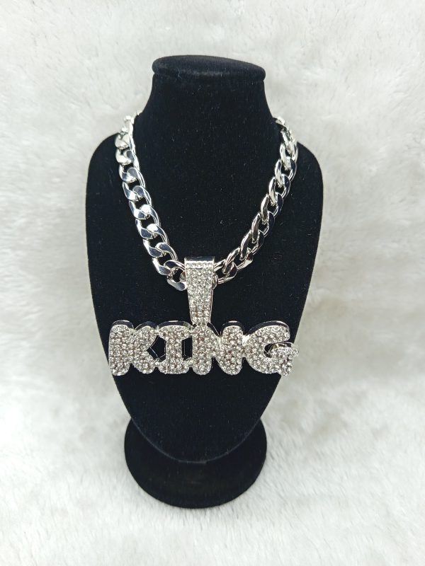 KING Pendant Cuban Chain