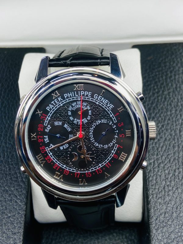 Patek Philippe 5951/500P‑001 Grand Complications Perpetual Calendar Moon‑Phase Chronograph – Platinum, Black Dial