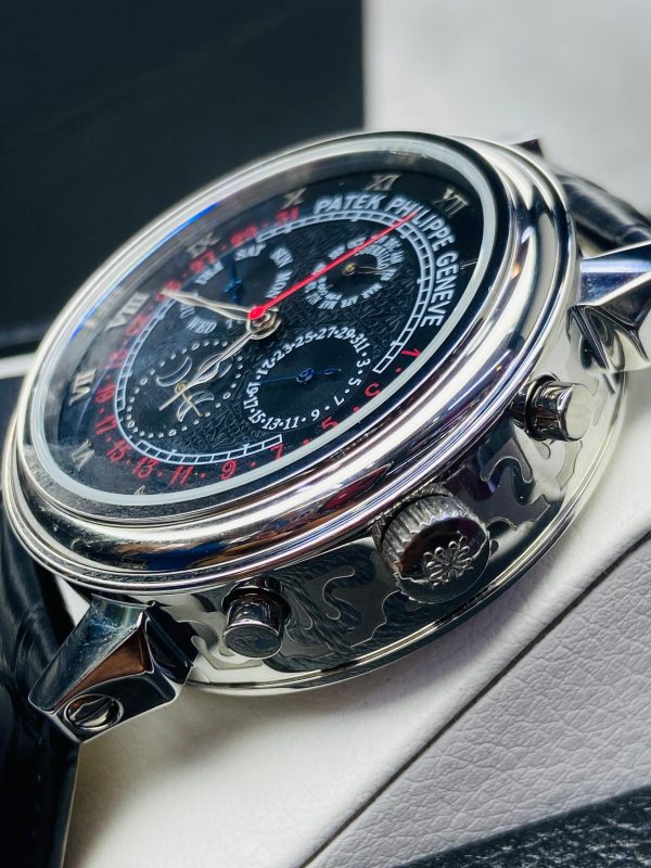 Patek Philippe 5951/500P‑001 Grand Complications Perpetual Calendar Moon‑Phase Chronograph – Platinum, Black Dial - Image 5