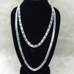 Pure 925 Sterling Silver Chains for Men – Flat Link Design | PBeautyGalore
