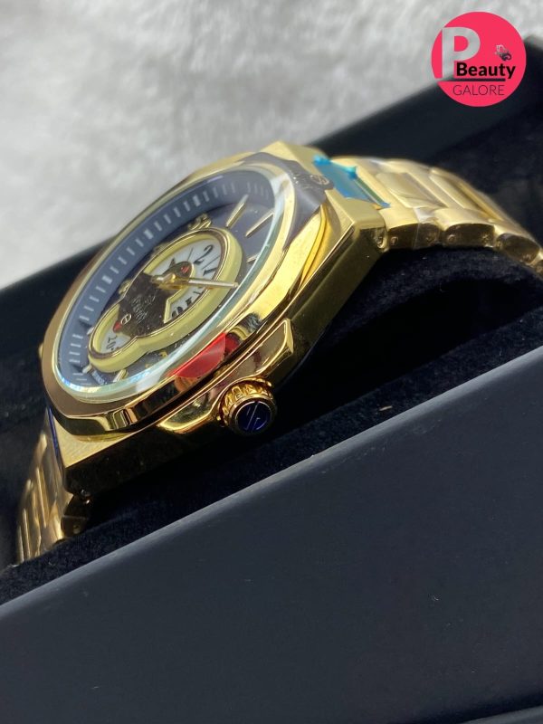 Sveston SV-9382G-10 Gold Dual Dial Men's Luxury Watch – Japanese Quartz, Water Resistant - Image 3