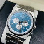 Tissot PRX Chronograph – Swiss Quartz Blue Dial Watch for Men | Stainless Steel
